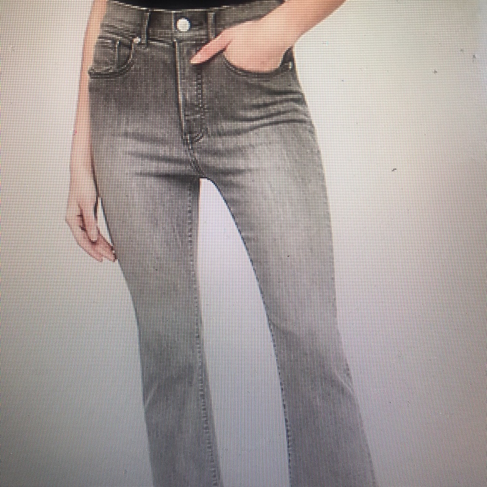 High waisted cropped flare jeans,size 2